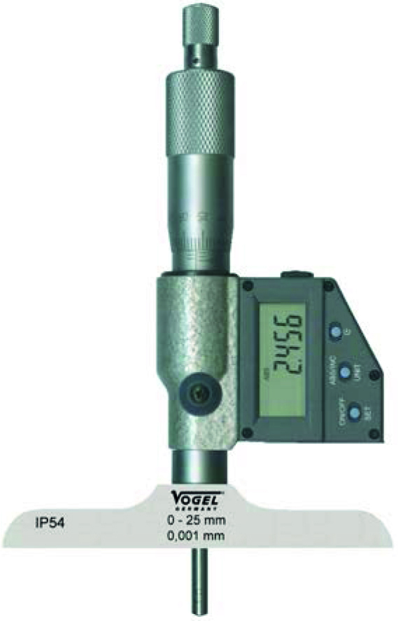 Глубиномер цифровой Vogel IP 54 0-25 мм