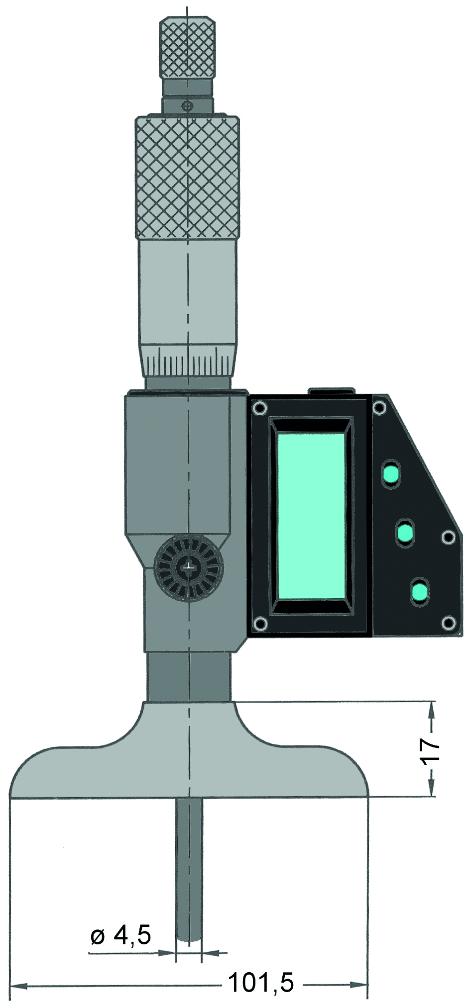Глубиномер цифровой Vogel IP 54 0-200 мм